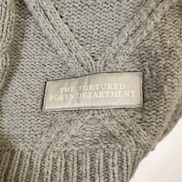 Taylor Swift The Tortured Poets Department Cardigan Knit Sweater 3XL 4XL PLUS - Picture 3 of 6